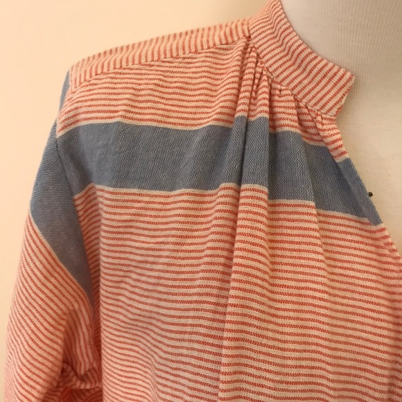NWT! A Piece Apart SZ 6, striped shirred Agata top - Picture 3 of 9